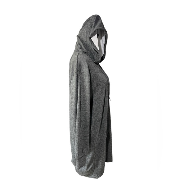 Casual and Lightweight Gray Hooded Sweatshirt Dress, size XL - Picture 5 of 15
